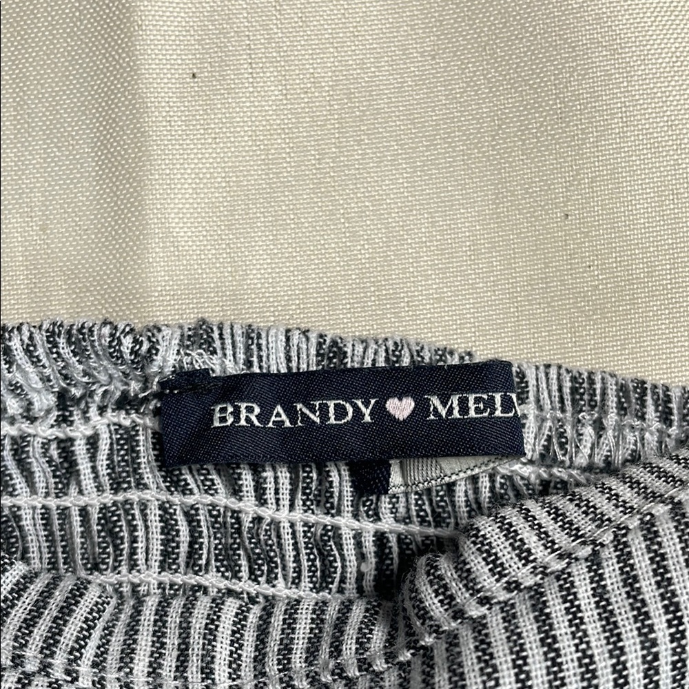 BRANDY MELVILLE Striped Black and White Women's Top - Picture 6 of 10